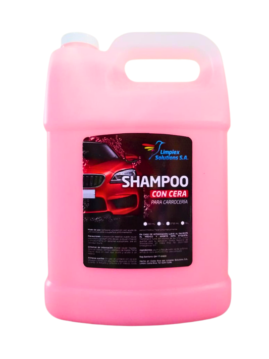 Vehicle wax shampoo